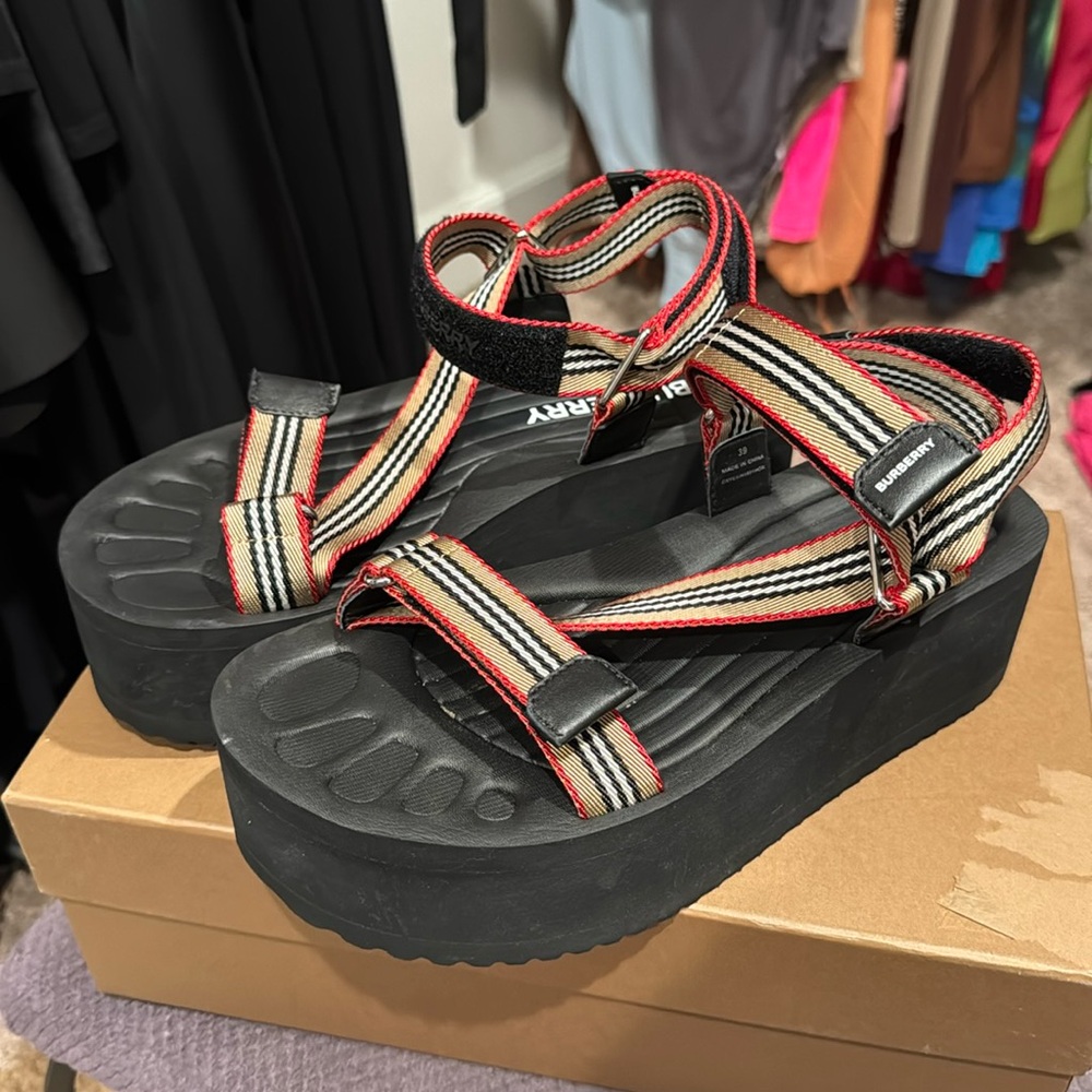 Burberry Patterson Sports Sandals